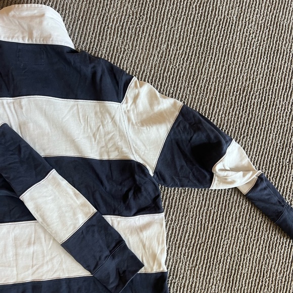 Vintage Penn State Blue and White Striped Rugby Shirt - Picture 4 of 6
